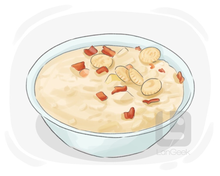 Definition & Meaning of "Clam chowder" LanGeek