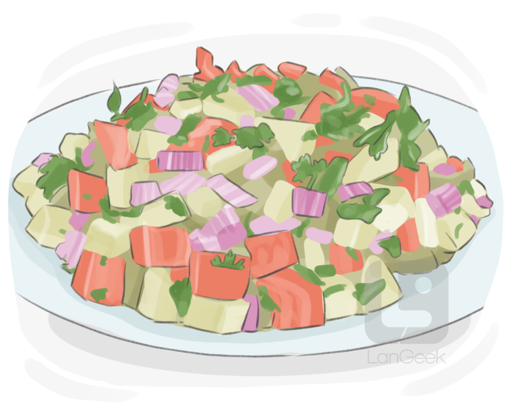 Afghan salad definition and meaning