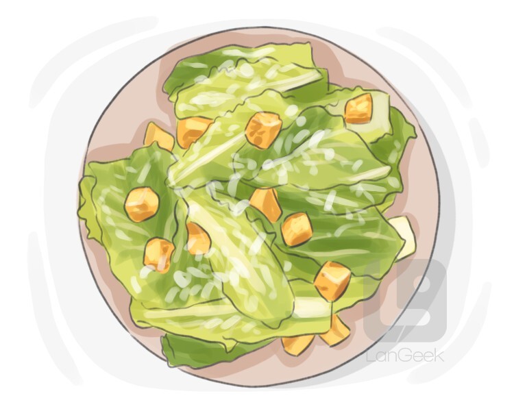 Definition & Meaning of "Caesar salad" | LanGeek