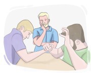 to [have] a dog in the fight