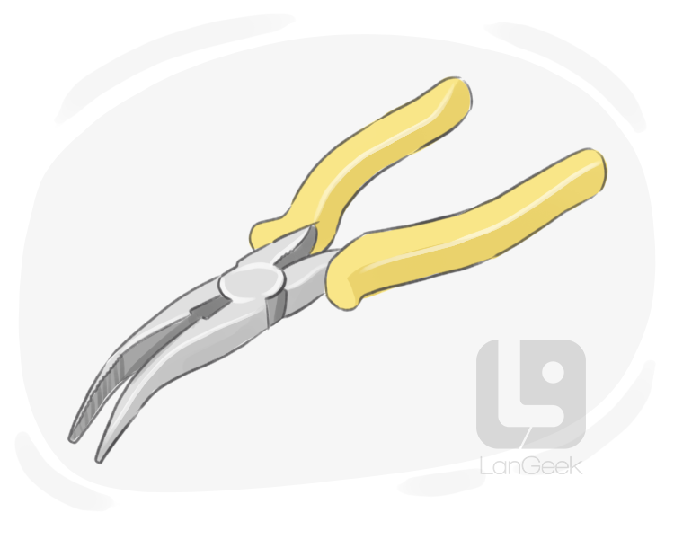 bent-nose pliers definition and meaning