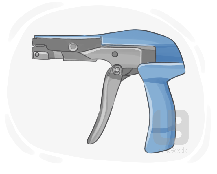 cable tie gun definition and meaning