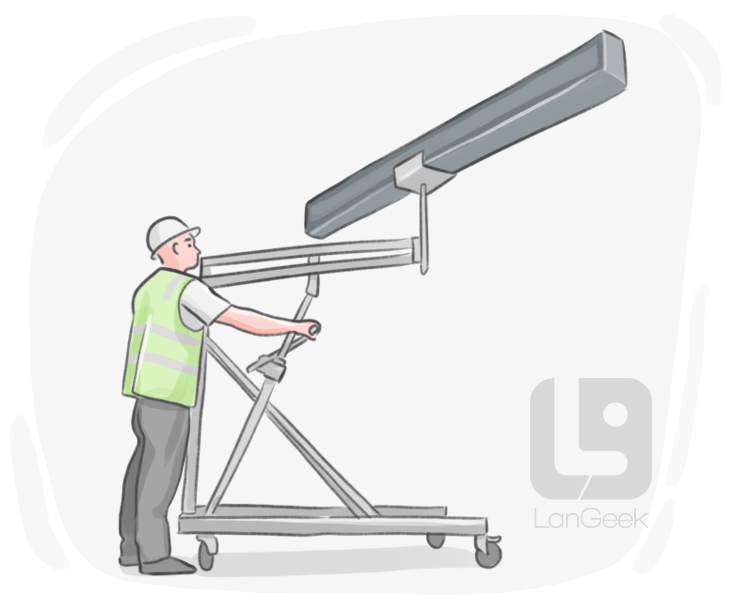 beam lifter definition and meaning