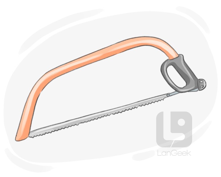 Kelimenin çevirisi "Bow saw" LanGeek