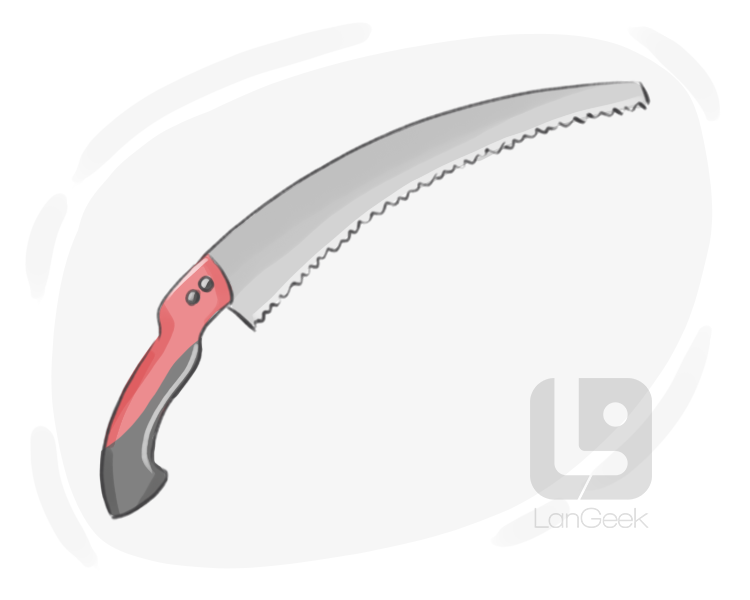 pruning saw definition and meaning
