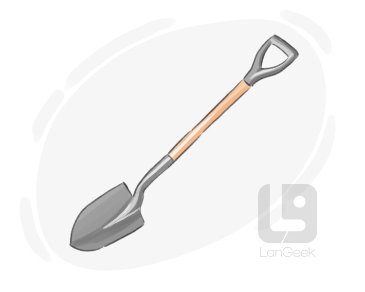 round point shovel definition and meaning