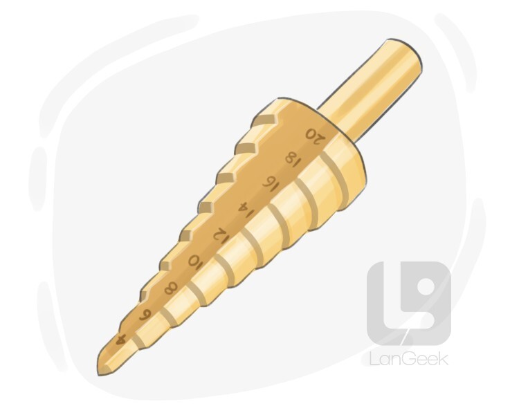 step drill bit definition and meaning