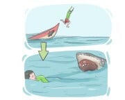 out of the frying pan (and|) into the fire