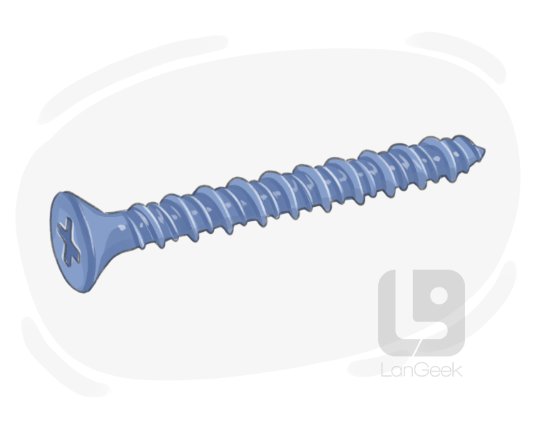 concrete screw definition and meaning