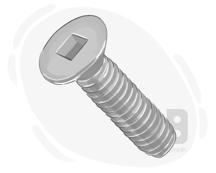 square drive screw definition and meaning