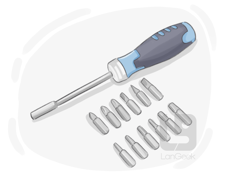 spiral ratchet screwdriver definition and meaning