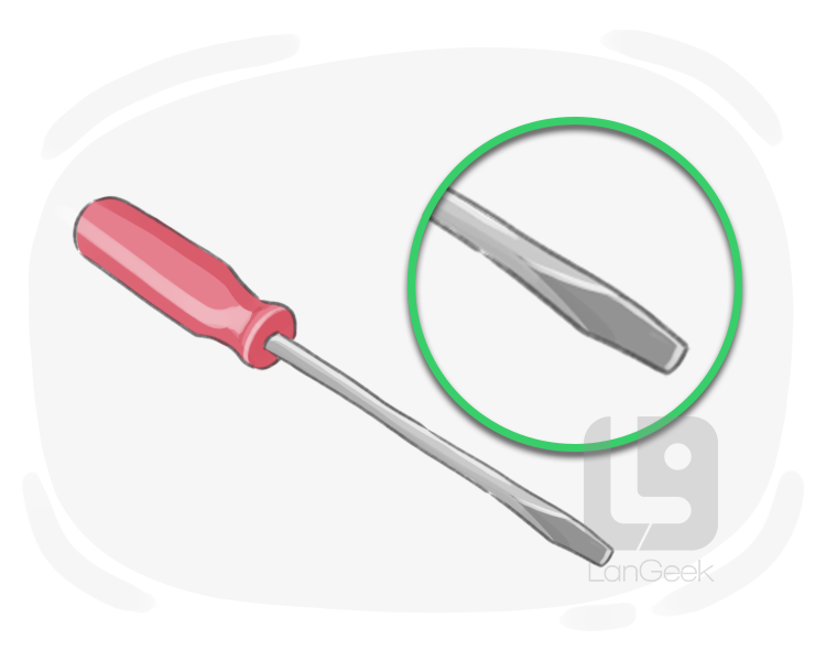 flathead screwdriver definition and meaning