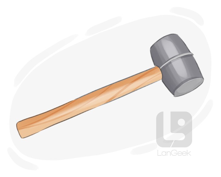 rubber mallet definition and meaning