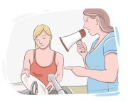 to [put|set] {sb} to work