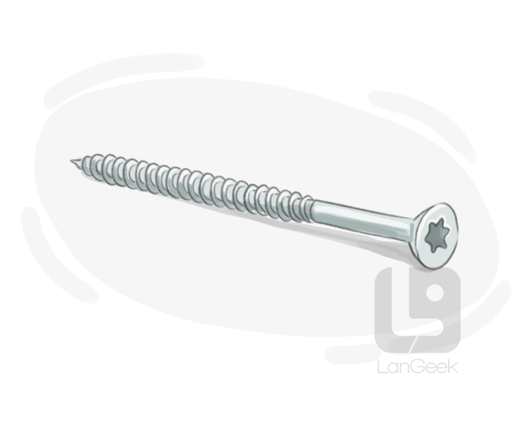 deck screw definition and meaning