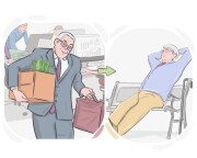 to [hang] up {one's} gloves