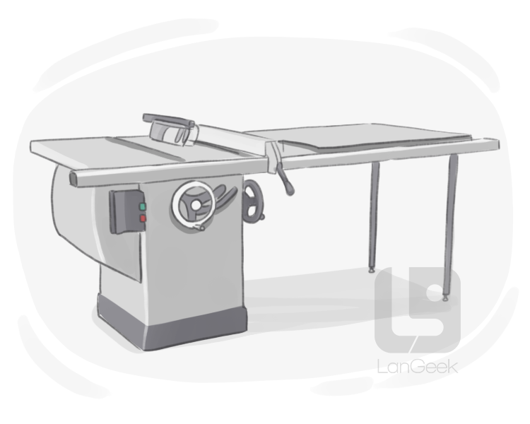 table saw definition and meaning