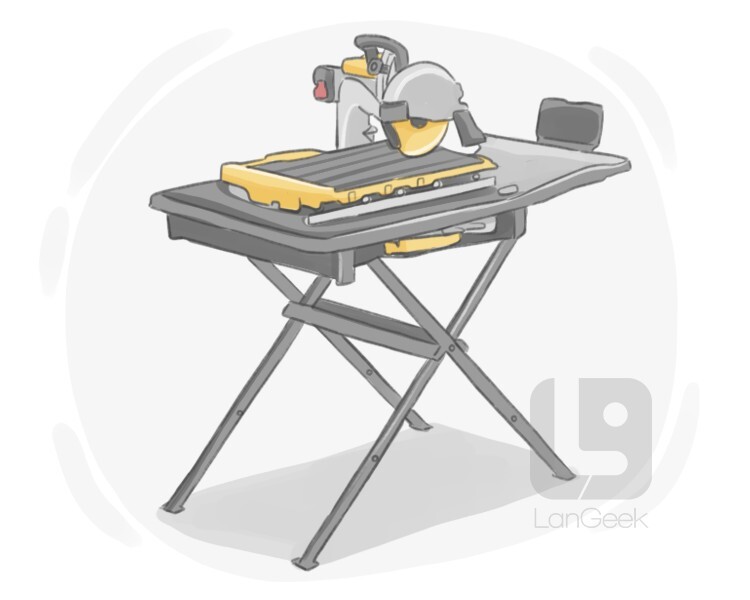 tile saw definition and meaning