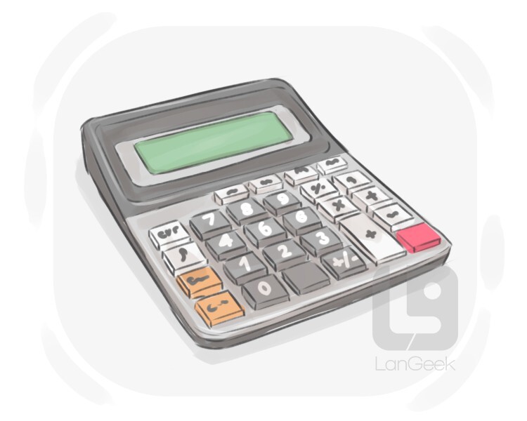 calculator definition and meaning