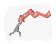 to [be] boxed into a corner