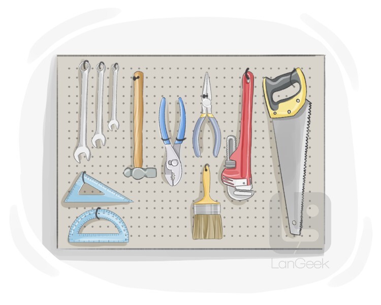 pegboard definition and meaning