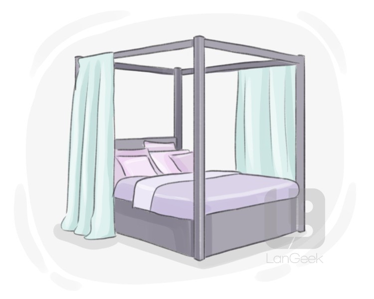 four-poster bed definition and meaning