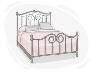iron bed