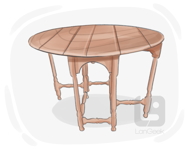 gateleg table definition and meaning