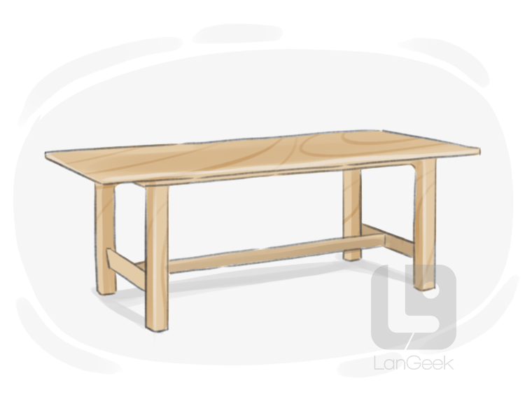 refectory table definition and meaning