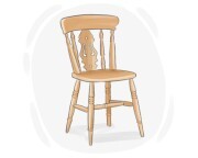 fiddle-back chair