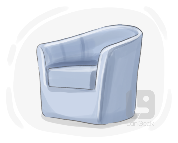 barrel chair definition and meaning