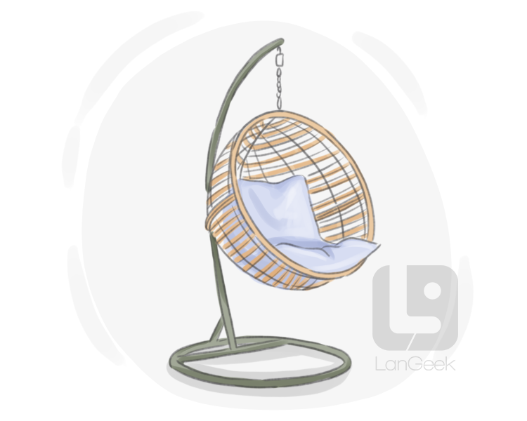 swing egg chair definition and meaning