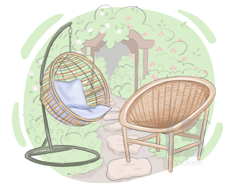 garden chair definition and meaning