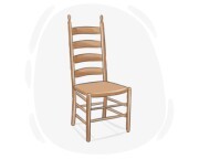 ladder-back chair