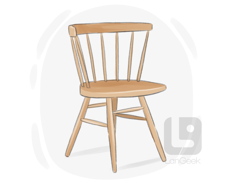 straight chair definition and meaning