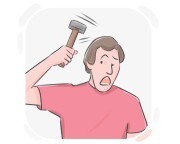 to [have] rocks in {one's} head