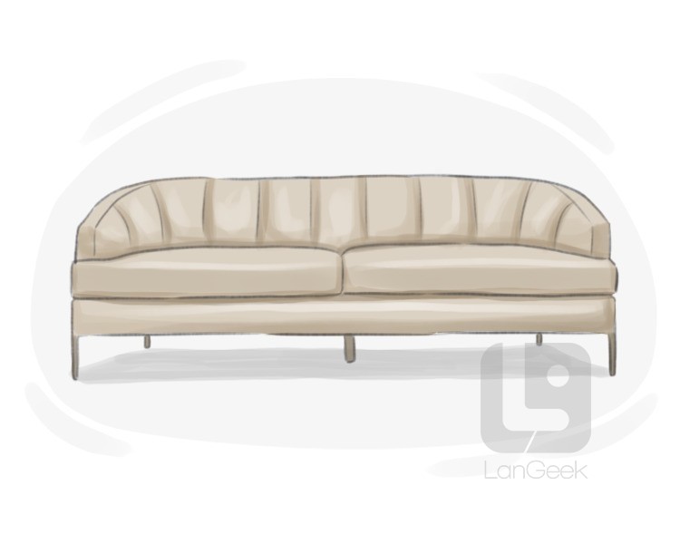 barrel back sofa definition and meaning