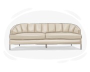 barrel back sofa