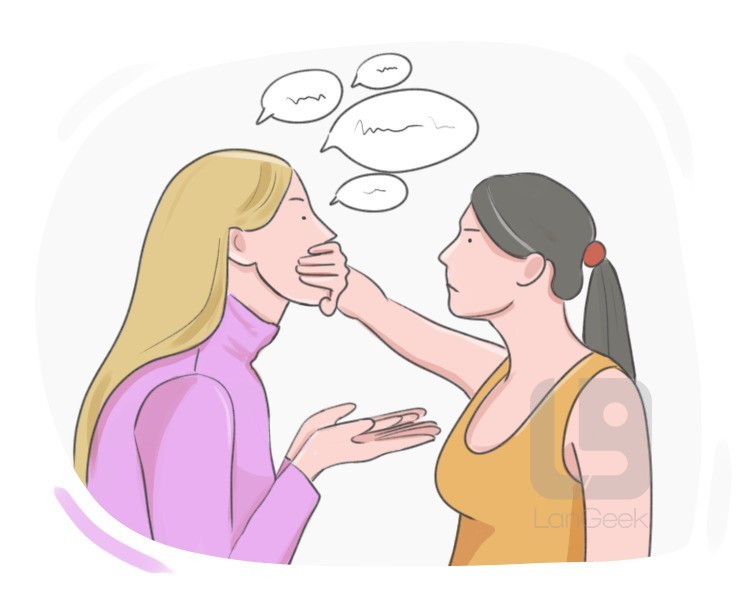to [bite|hold] {one's} tongue definition and meaning