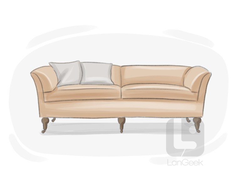 low-back sofa definition and meaning