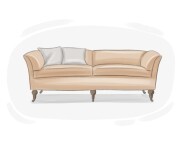 low-back sofa