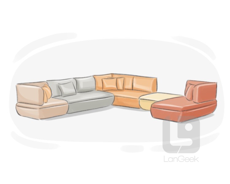 modular sofa definition and meaning