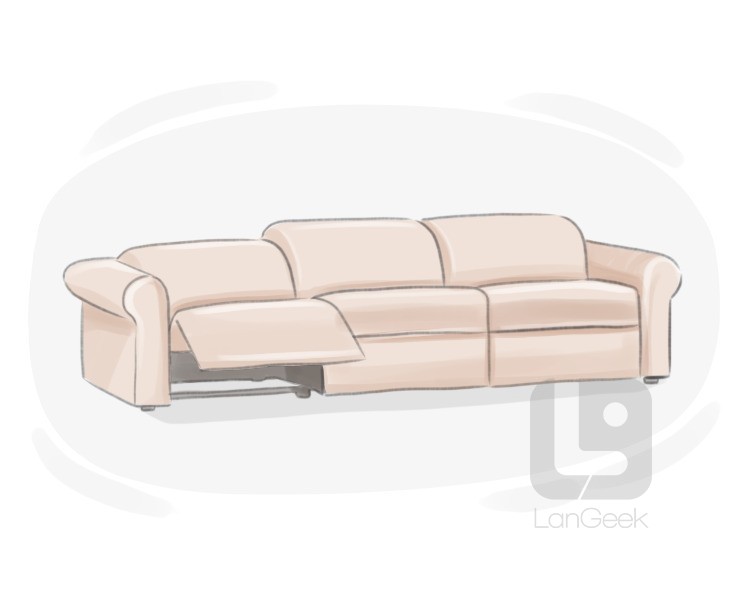 reclining sofa definition and meaning
