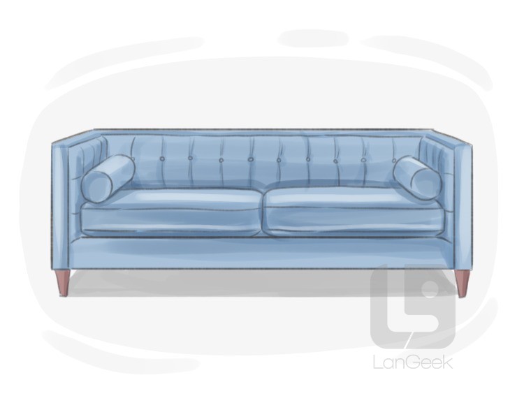 tuxedo sofa definition and meaning