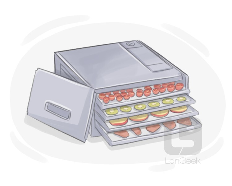 food dehydrator definition and meaning