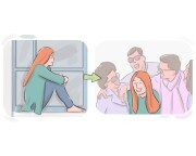 out of {one's} shell