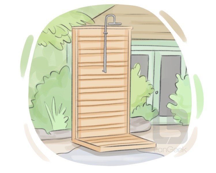outdoor shower definition and meaning