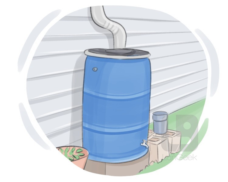rain barrel definition and meaning
