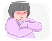 to [get] up on the wrong side of (the|) bed