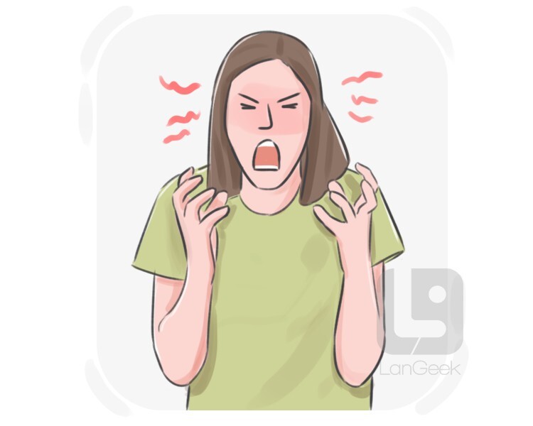 to [scream|shout] (blue|bloody) murder definition and meaning